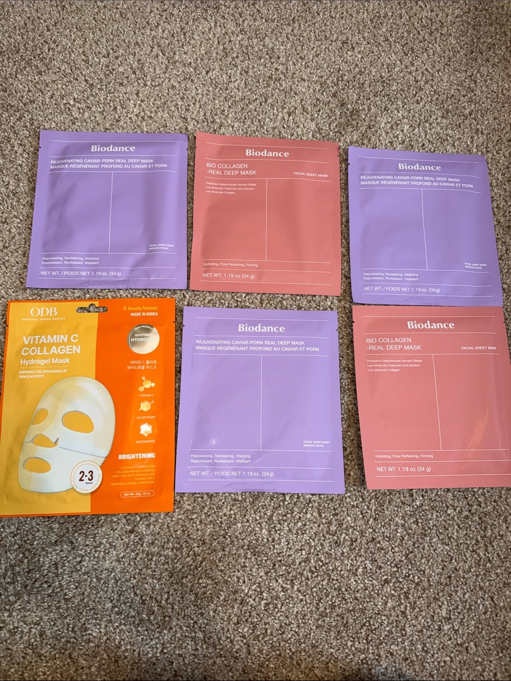 Biodance Rejuvenating Sheet Mask Duo - Pink & Purple Hydration Set